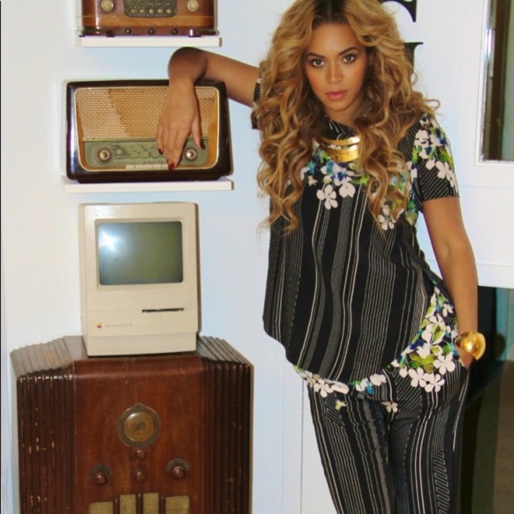 3.1 Phillip lim floral overlap blouse